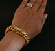 Bracelet American mesh bracelet Yellow gold 58 Facettes