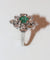 Bague Bague Fleur Moderniste émeraude 58 Facettes 509