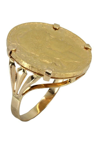 Bague BAGUE PIECE 20 FRANCS MARIANNE 58 Facettes 050301
