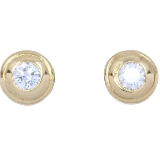 Boucles d'oreilles Clous d'oreilles en or jaune, diamants 58 Facettes 063011