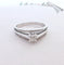 Bague Bague ancienne solitaire or gris, diamant 58 Facettes AA 1547