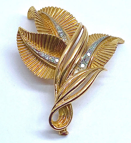 Broche Broche O jaune 13 Diamants 58 Facettes AB269