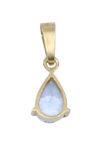 Pendentif Pendentif moderne en or jaune, aigue marine 58 Facettes 062451