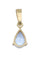 Pendentif Pendentif moderne en or jaune, aigue marine 58 Facettes 062451