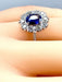 Ring 52 Daisy Ring Sapphire Diamonds 58 Facettes AB201