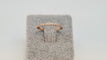 Bague 50 Bague demi alliance en Or rose, Diamants 58 Facettes