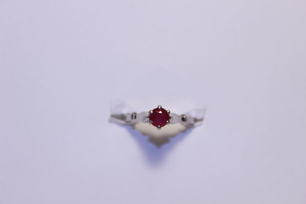 Bague 51 Bague Solitaire Rubis 58 Facettes