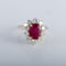 Bague 53 Bague rubis et diamants 58 Facettes