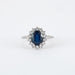 Ring Marguerite Ring Diamonds Sapphire 58 Facettes