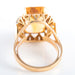 Bague 54 Bague citrine et ses 4 diamants 58 Facettes