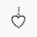 Pendant "heart" pendant in white gold and diamonds 58 Facettes P1L17