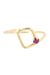 Ring 53 MODERN RUBY RING 58 Facettes 042341