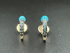 POMELLATO Earrings - Gold Turquoise Zircons Hoop Earrings 58 Facettes