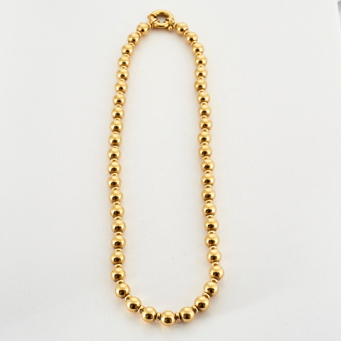 Collier Collier or jaune boules 58 Facettes