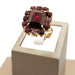Ring Yellow gold and garnet ring 58 Facettes