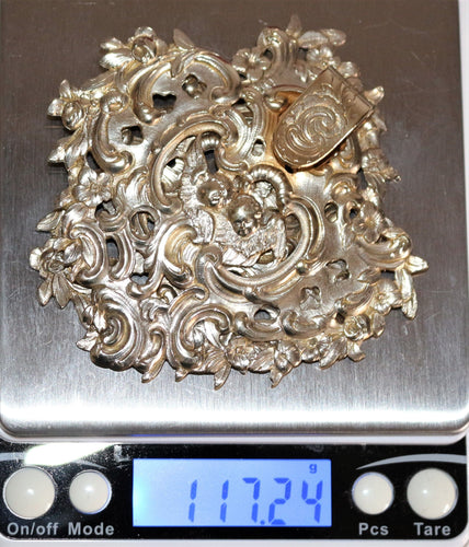 Accessoire Boucle De Cape Dans Son écrin En Vermeil Néo-Renaissance Wiese 58 Facettes 493