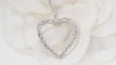 Pendentif Collier cœur en or blanc et diamants 58 Facettes 31990