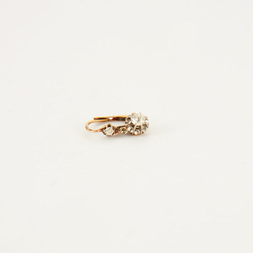 Boucles d'oreilles Boucles d'oreilles dormeuses anciennes Diamants 58 Facettes EL2-95