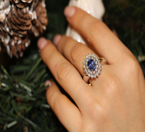 Bague Bague Saphir & Diamants 58 Facettes