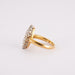 Ring 58 Marquise ring in yellow gold, diamonds 58 Facettes