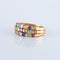 Bague 56 Bague Mosaïque multicolore 58 Facettes JE132
