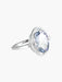 Ring 52 Blue Tourmaline Ring Diamonds 58 Facettes
