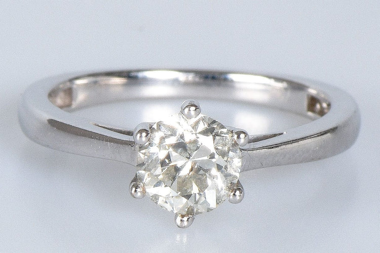 Bague 53 Bague solitaire Or blanc Diamant 58 Facettes J5330495534-AIG6