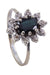 Bague BAGUE MARGUERITE SAPHIR ET DIAMANTS 58 Facettes 073201