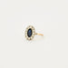 Ring 51 Sapphire Ring surrounded by Diamonds 58 Facettes 1932