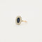 Bague 51 Bague Saphir entourage Diamants 58 Facettes 1932