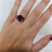 Ring Amethyst ring in yellow gold 58 Facettes