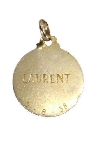 Pendentif MÉDAILLE DU CHRIST SIGNÉE G. CONTAUX 58 Facettes 059931