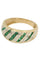 Bague BAGUE MODERNE ÉMERAUDES ET DIAMANTS 58 Facettes 043361