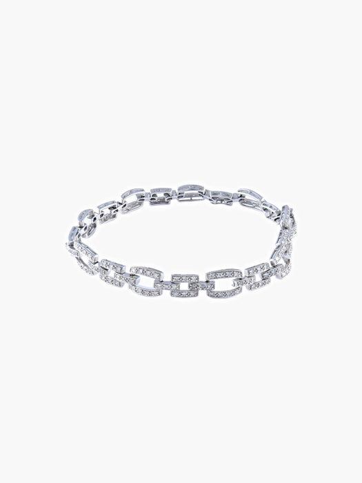 Bracelet Bracelet 18 chaînons diamants 58 Facettes