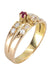 Ring TOI ET ME NAPOLEON III RUBY AND DIAMOND RING 58 Facettes 053111