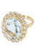 Bague BAGUE MARGUERITE AIGUE MARINE ET DIAMANTS 58 Facettes 048061