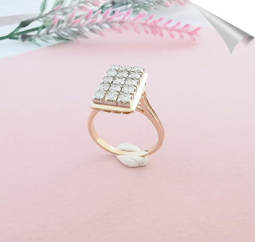 Bague Bague, diamants, 2 ors 58 Facettes AA 1563