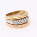 Ring 55 Ring paved with diamonds 3 Golds 58 Facettes E360505