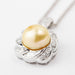 Collier 18kt gold, diamonds and pearl necklace 58 Facettes