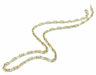 Necklace Yellow gold necklace with filed convict link 58 Facettes