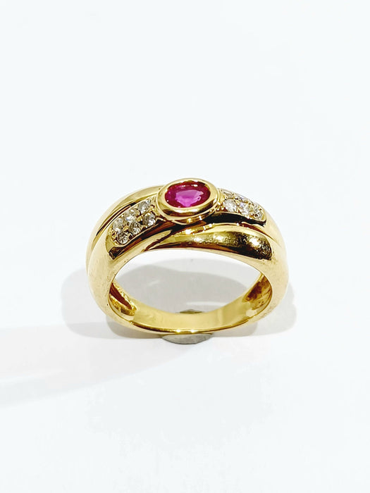 Bague 51 Bague Diamants et Rubis 58 Facettes 3108/1