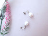 Earrings Cultured Pearl Earrings Diamonds White Gold 58 Facettes AA 1538
