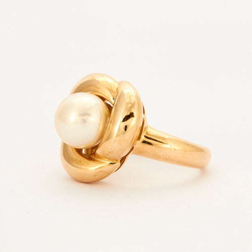 Bague 52 Bague Pétale Perle 58 Facettes 002.196