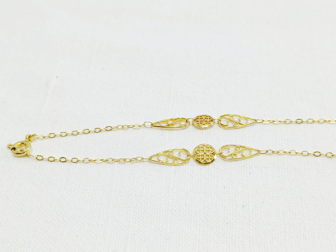 Collier Sautoir Art Nouveau Or Filigrané 58 Facettes 3074/1