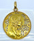 Pendentif Médaille Vierge décor floral 58 Facettes