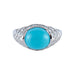 Ring Turquoise Ring Diamonds 58 Facettes