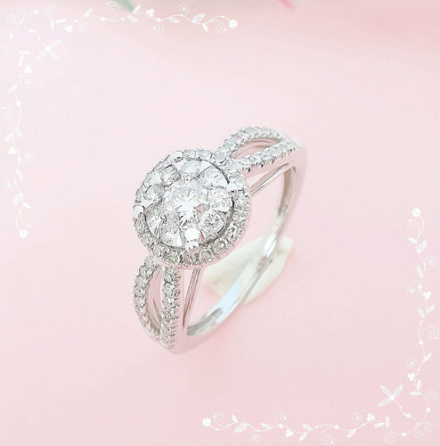 Bague Bague Diamants 0,68 ct Or gris 58 Facettes AA 1592