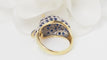 Bague 55 Bague Panthère Or jaune Saphirs Diamants 58 Facettes 32508