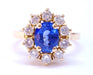 Ring 54 Marguerite Sapphire and Diamond Ring 58 Facettes FA-1