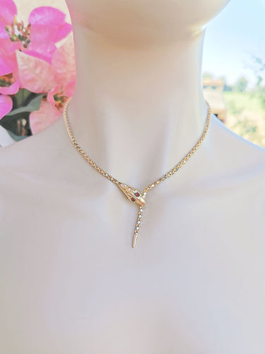 Collier Collier Serpent motifs écailles Or Jaune 58 Facettes AA 1483